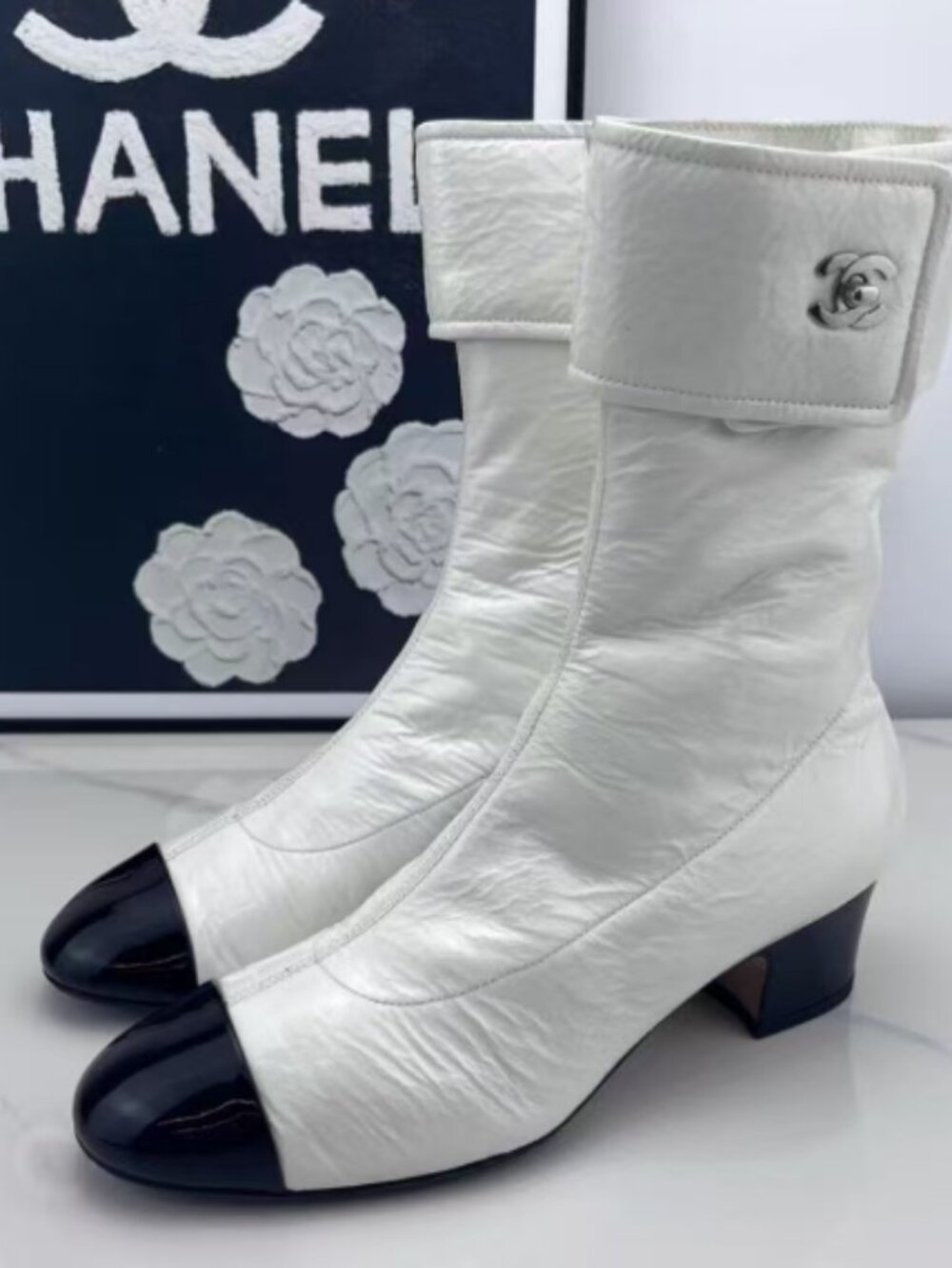Chanel Ankle Boots, Size 38 (US 8)